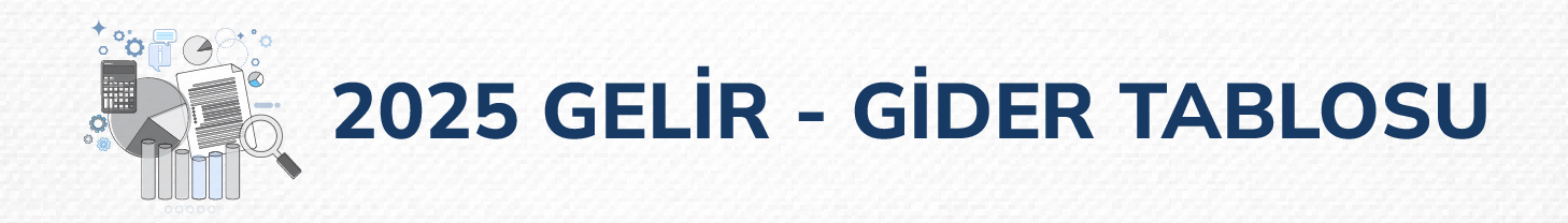 Gelir - Gider Tabloları