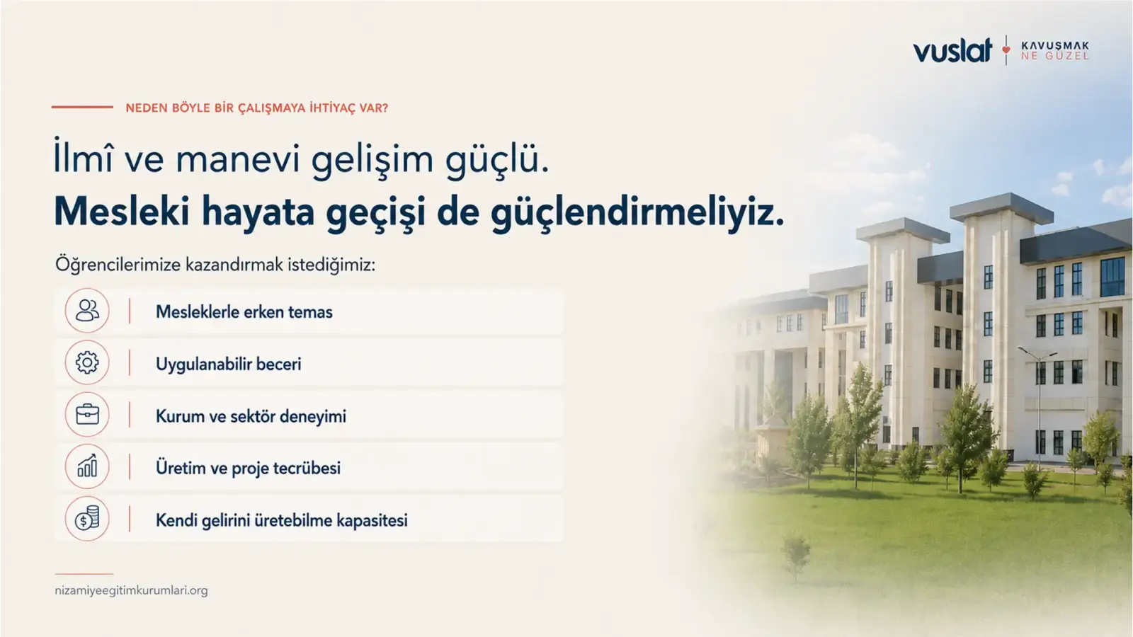 Nizamiye Medresesi Mesleki Gelişim Merkezleri